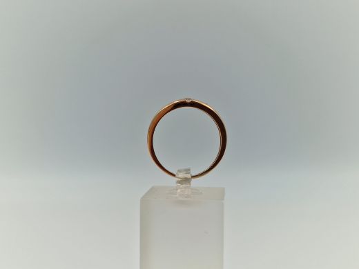 Zelta gredzens ar cirkoniju, 2.24 g, izm. 17