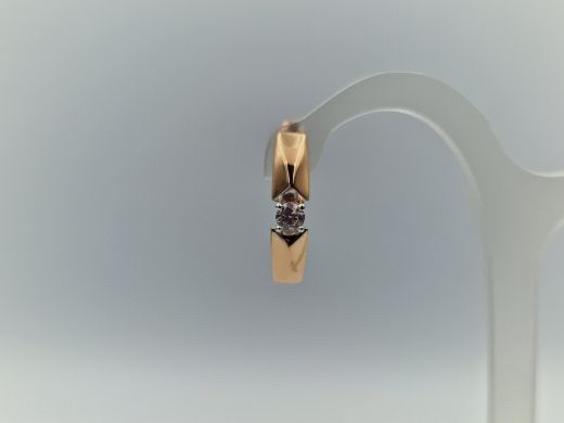 Zelta auskari ar cirkoniju, 1.84 g