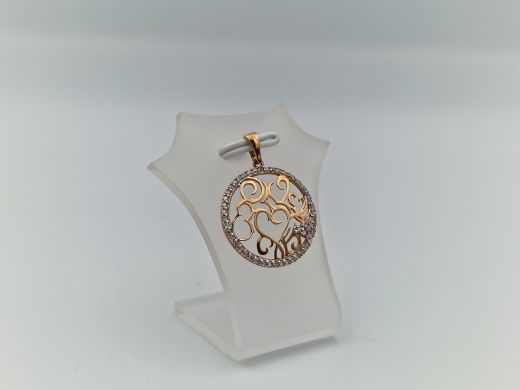 Zelta kulons ar cirkoniju, 1.4 g