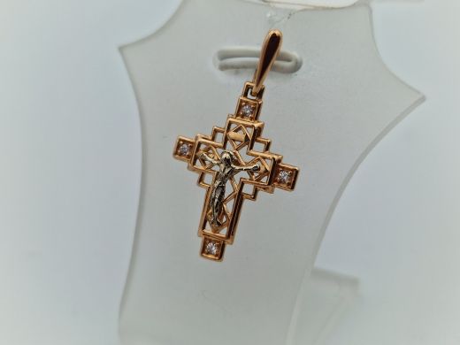 Золотой кулон с цирконом, 1.3 г