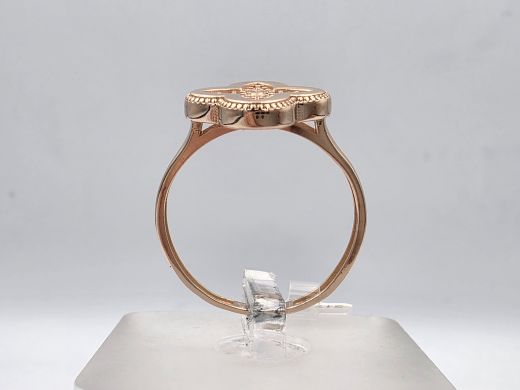 Золотое кольцо с цирконом, 2.28 г, разм. 18.5