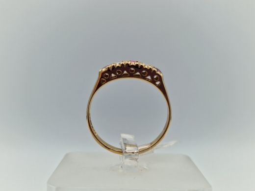 Zelta gredzens ar cirkoniju, 1.86 g, izm. 17.2