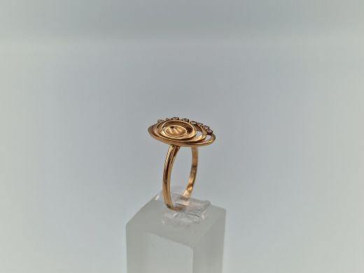 Zelta gredzens ar cirkoniju, 3.21 g, izm. 17.5