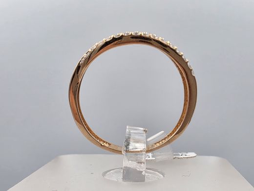 Золотое кольцо с цирконом, 1.55 г, разм. 16