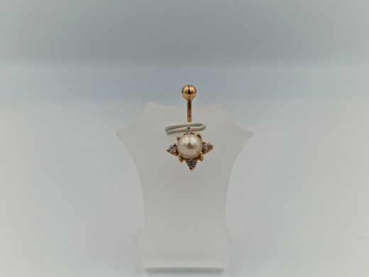 Zelta kulons ar cirkoniju, 2.29 g