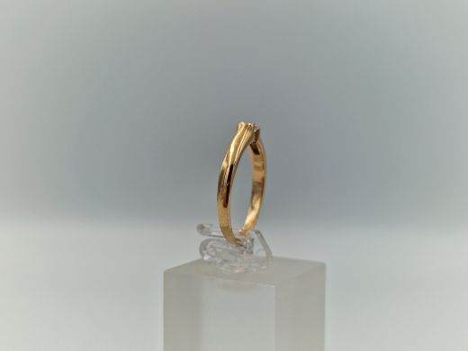 Zelta gredzens ar cirkoniju, 1.66 g, izm. 16