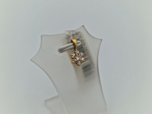 Zelta kulons ar cirkoniju, 0.72 g