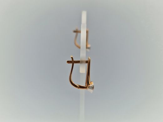 Zelta auskari ar cirkoniju, 3.01 g