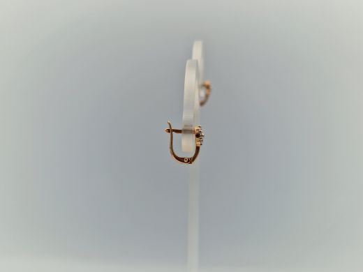 Zelta auskari ar cirkoniju, 1.42 g