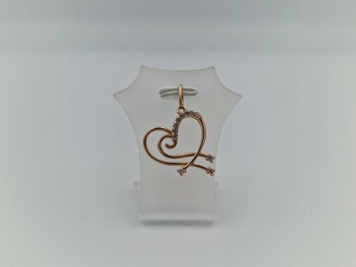 Zelta kulons ar cirkoniju, 2.13 g