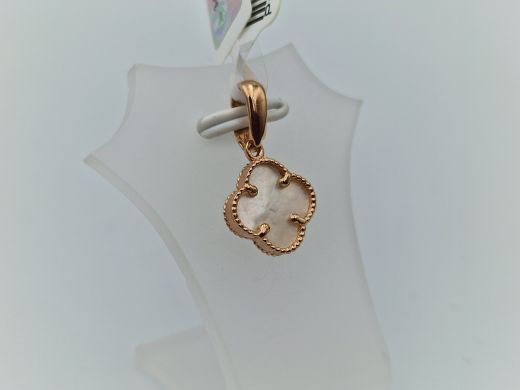 Золотой кулон с перидотом и жемчугом и перламутром, 1.33 г