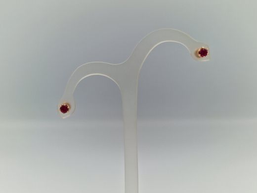 Zelta auskari ar koraļļi, 1.73 g