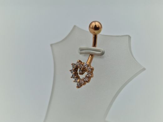 Золотой кулон с цирконом, 1.39 г