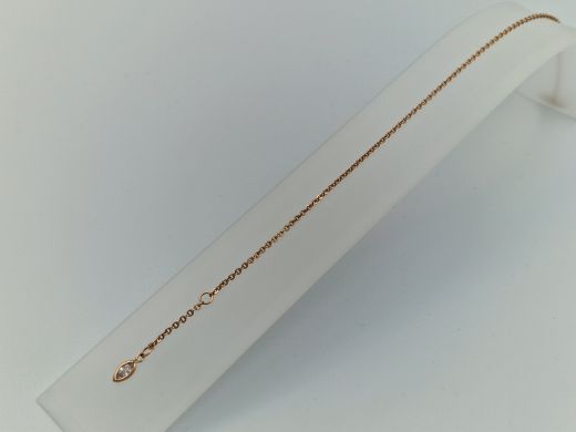 Zelta rokassprādze ar cirkoniju, 2.45 g, izm. 26