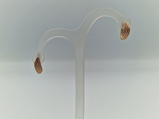 Zelta auskari ar cirkoniju, 1.94 g