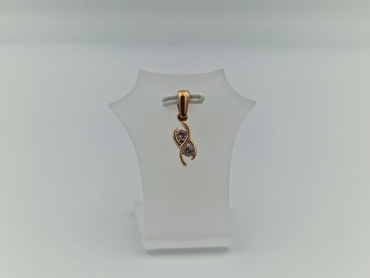 Zelta kulons ar cirkoniju, 1.15 g