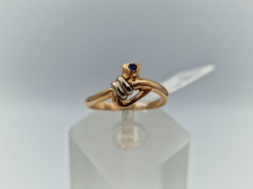 Zelta gredzens ar cirkoniju, 2.3 g