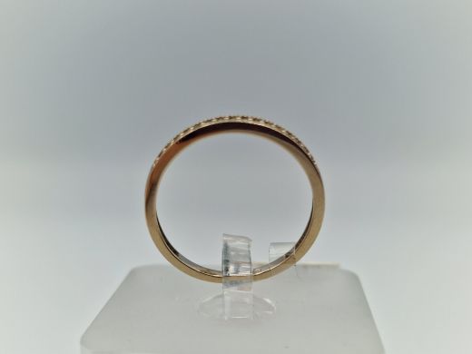 Zelta gredzens ar cirkoniju, 1.24 g, izm. 17.5