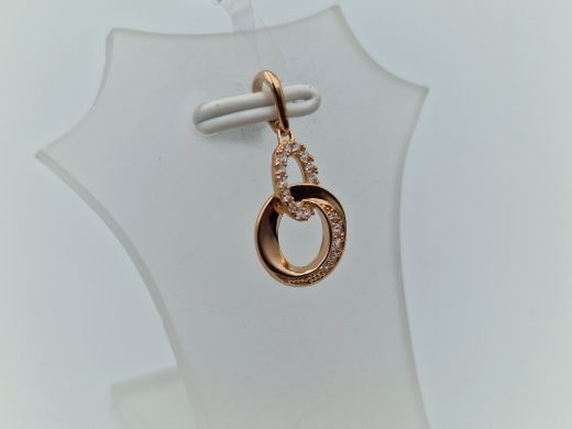 Золотой кулон с цирконом, 0.55 г