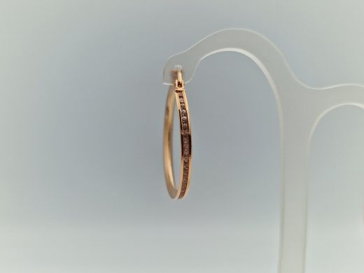 Zelta auskari ar cirkoniju, 2.28 g