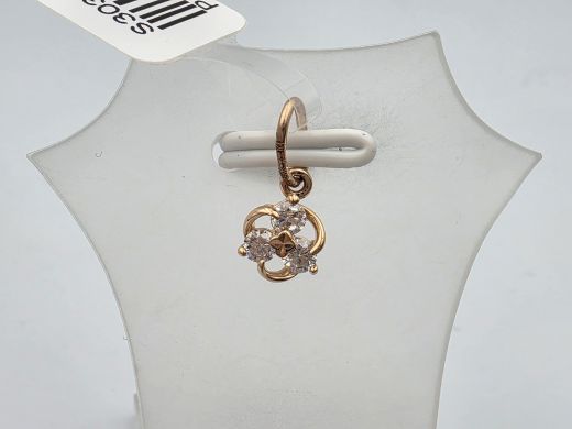 Zelta kulons ar cirkoniju, 0.41 g