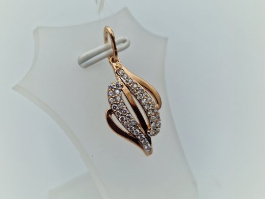 Zelta kulons ar cirkoniju, 1.49 g