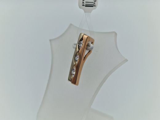 Zelta kulons ar cirkoniju, 1.77 g