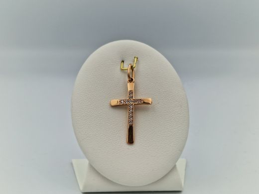 Золотой кулон с цирконом, 1.34 г