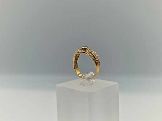 Zelta gredzens ar topāzu, 3.35 g, izm. 17.5