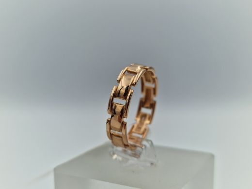 Zelta gredzens ar cirkoniju, 2.34 g, izm. 18