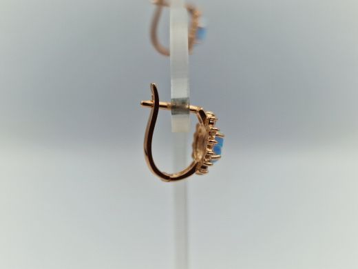 Zelta auskari ar cirkoniju, 2.12 g