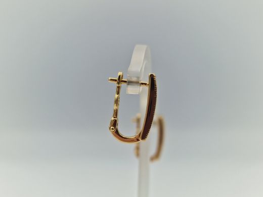 Zelta auskari ar cirkoniju, 4.28 g