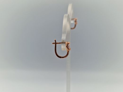 Zelta auskari ar cirkoniju, 1.94 g