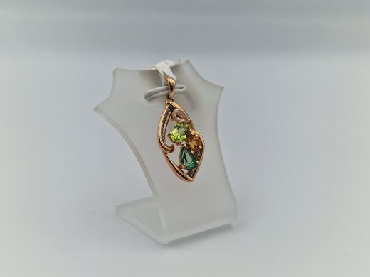 Zelta kulons ar briljantu, 2.72 g