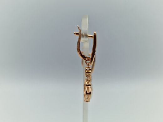 Zelta auskari ar cirkoniju, 3.19 g