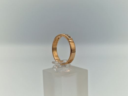 Zelta gredzens ar cirkoniju, 2.31 g, izm. 16.5