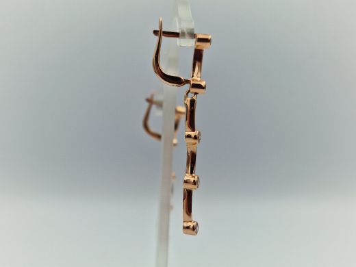 Zelta auskari ar cirkoniju, 4.18 g