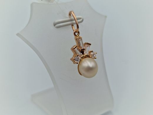 Золотой кулон с цирконом, 1.68 г