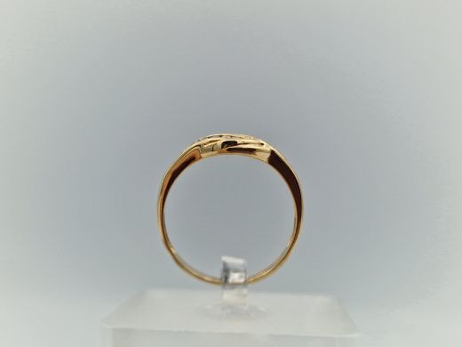 Zelta gredzens ar cirkoniju, 2.36 g, izm. 17.5