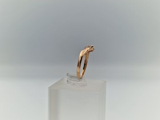 Zelta gredzens ar cirkoniju, 1.67 g, izm. 17.5