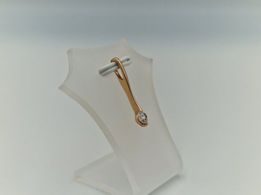 Zelta kulons ar cirkoniju, 0.62 g