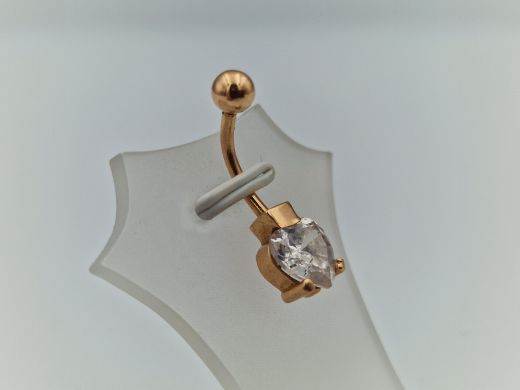 Золотой кулон с цирконом, 2.85 г