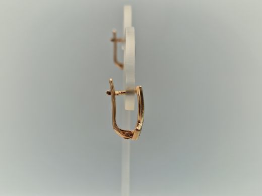 Zelta auskari ar cirkoniju, 3.55 g