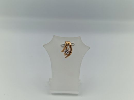 Zelta kulons ar cirkoniju, 1.24 g