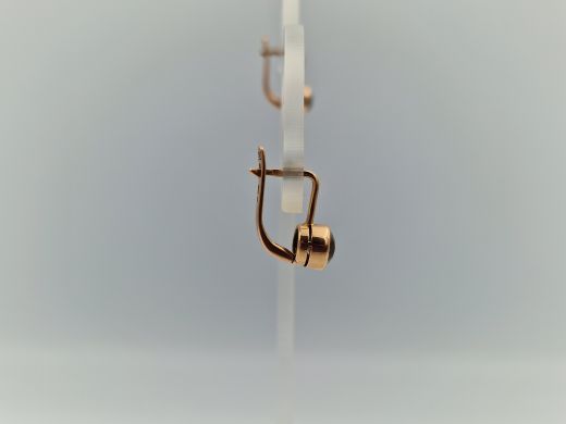 Zelta auskari ar cirkoniju, 2.18 g