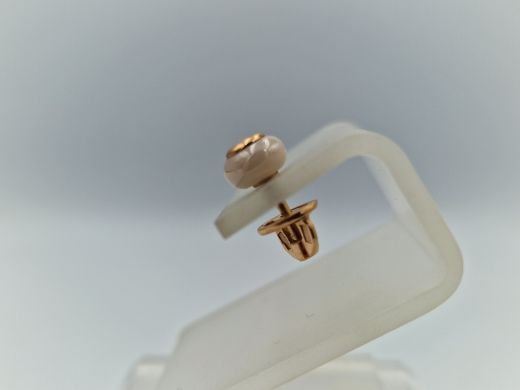 Zelta auskari ar briljantu, 2.48 g