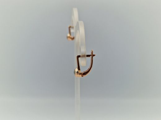 Золотые серьги с бриллиантом, 3.27 г