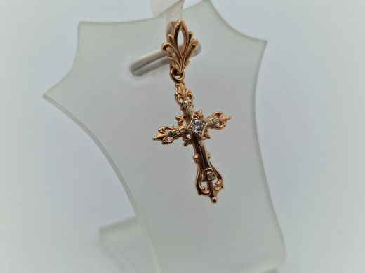 Золотой кулон с цирконом, 1.12 г