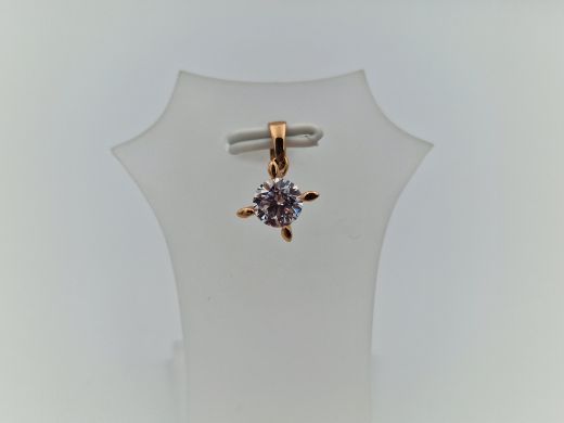 Zelta kulons ar cirkoniju, 0.76 g