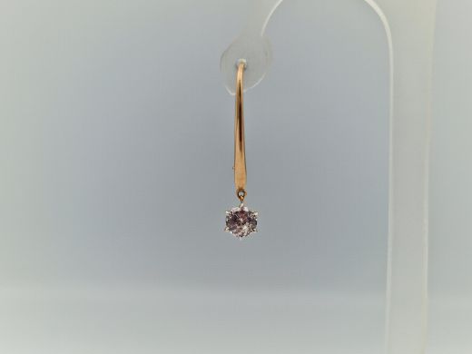 Zelta auskari ar cirkoniju, 2.84 g